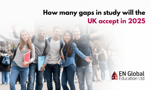 How many gaps in study will the UK accept in 2025